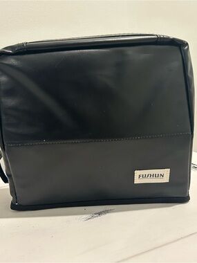 FUSHUN Black Men's Travel Toiletry Bag